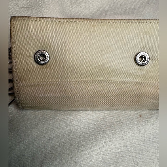 Prada Black Quilted Coin Purse and Cream Leather Key Holder Duo. Callouts - Picture 11 of 15